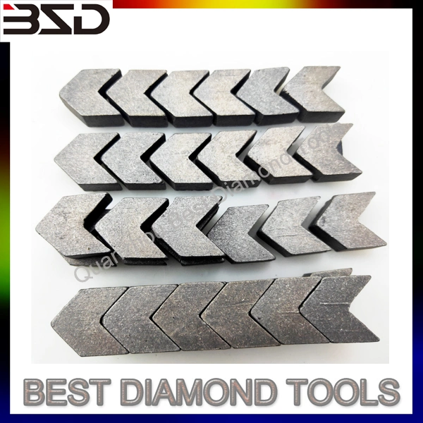 Two Segment Trapezoid Diamond Metal Bond Floor Grinding