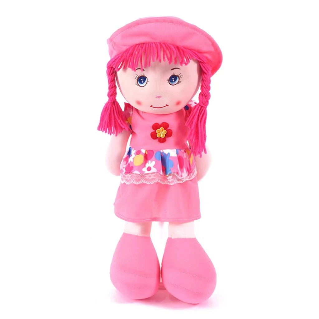 Boneco macio e bonito para bebé, boneca Barbie miúda de peluche Toy Rag Presente de aniversário com CE En71 GCC