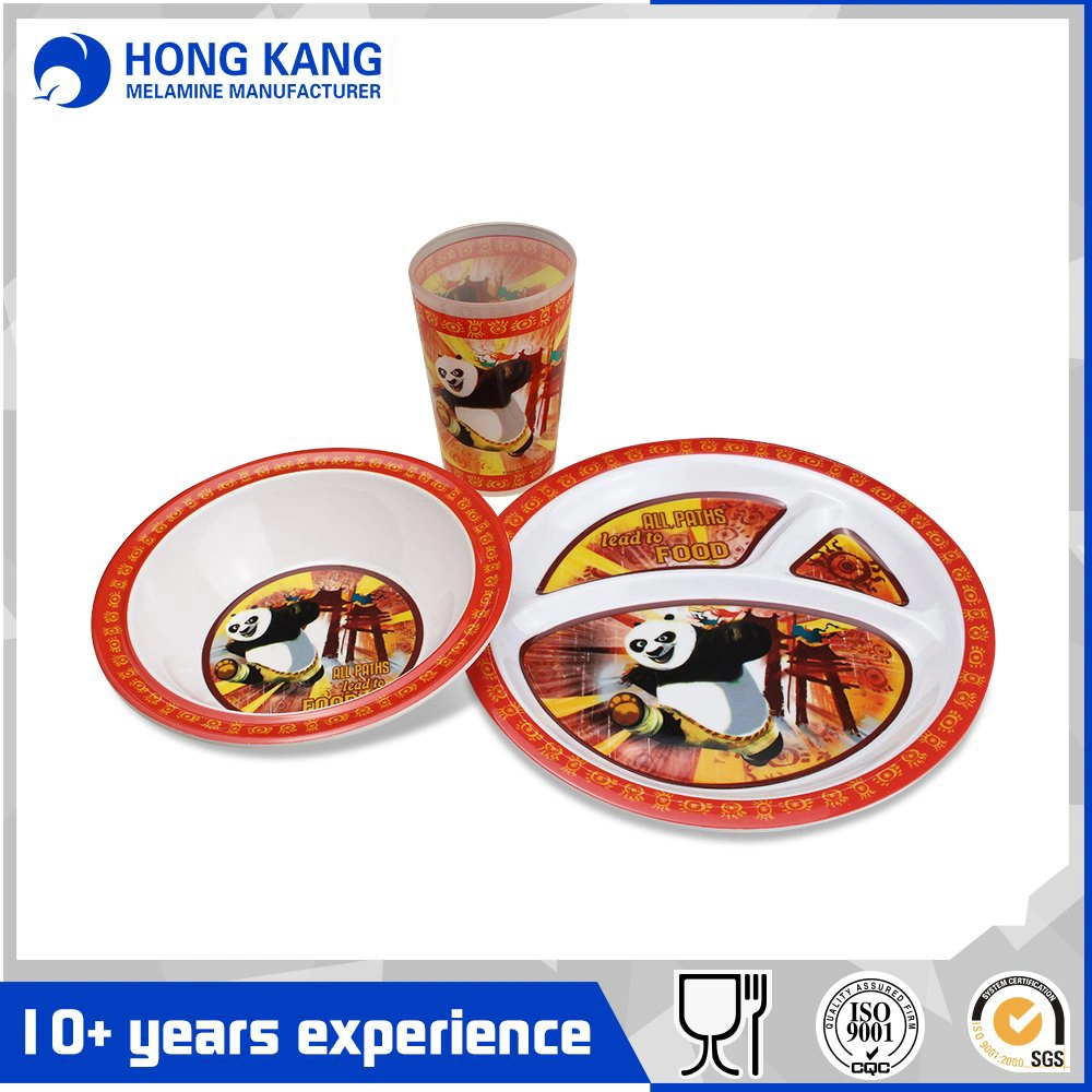 Custom Design Kitchenware Melamine Dinner Plate Set