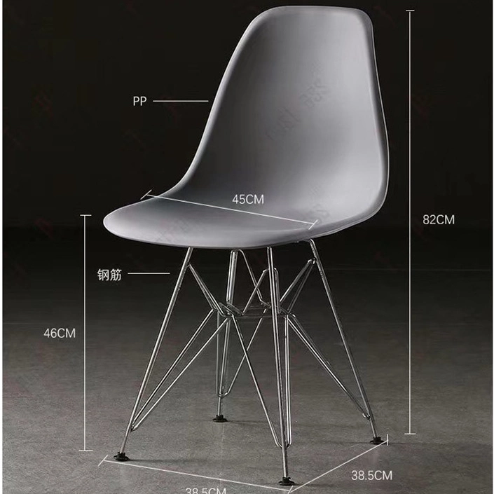 Plastic Dining Chair Outdoor Chair Coffee Chair Home Furniture Reinforce Leg