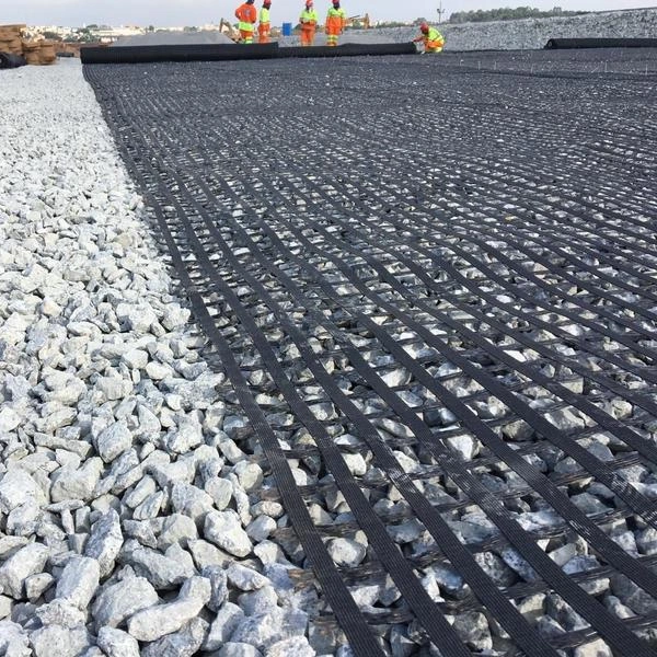 Polypropylene Plastic PP Biaxial Strech Plastic Geogrid for Road Construction