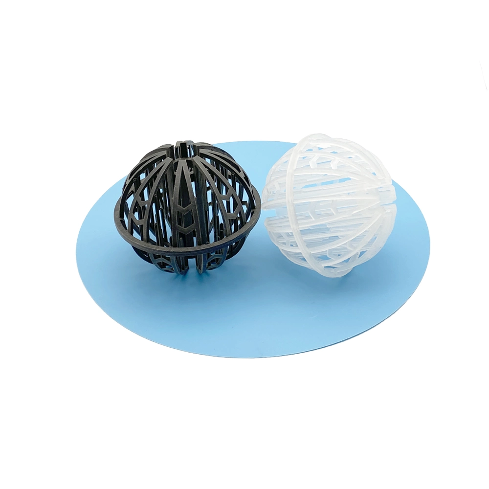 Plastic PE PP Rpp PVC CPVC PVDF PTFE Tri-Packs Random Tower Packing Scrubber Plastic Media