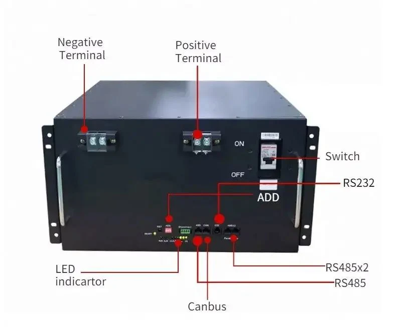 48V 100ah batería Solar de litio para el sistema de almacenamiento Solar