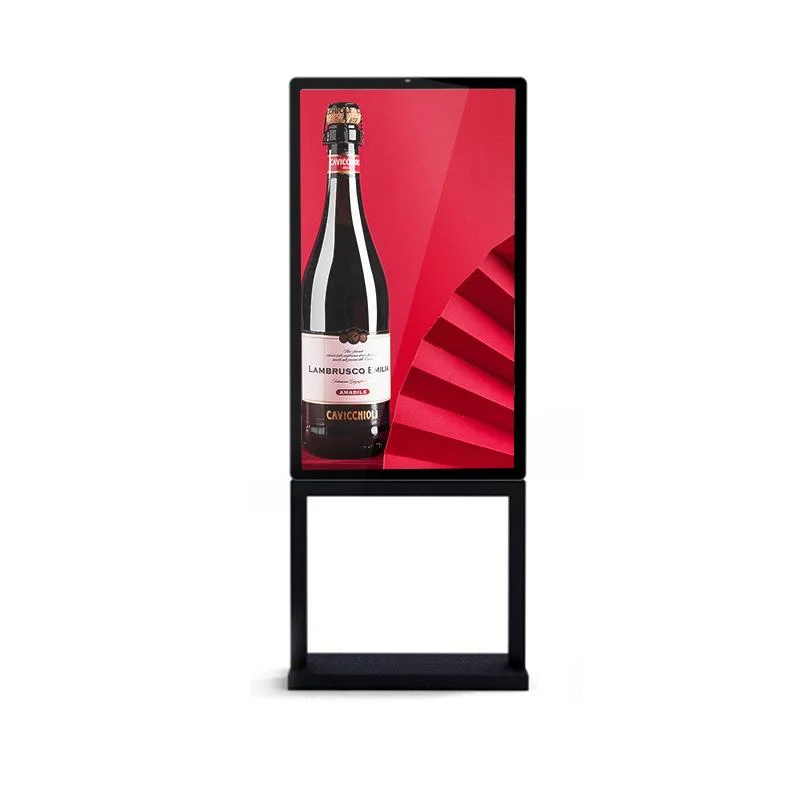 43 Inch Super Thin Infrared Touch Digital Signage Kiosk Advertising Standee with WiFi LCD Display Panel