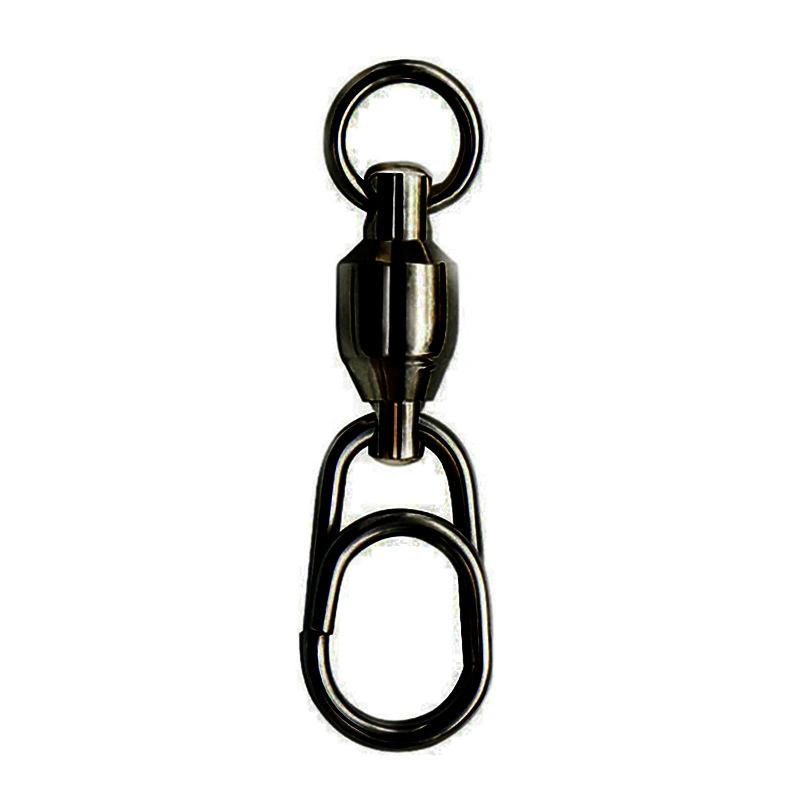 Boat Fishing Iron Plate Connecting Snap Ring Copper Stainless Steel Bearing Swivel 8-Character Ring High-Speed Lure Accessory