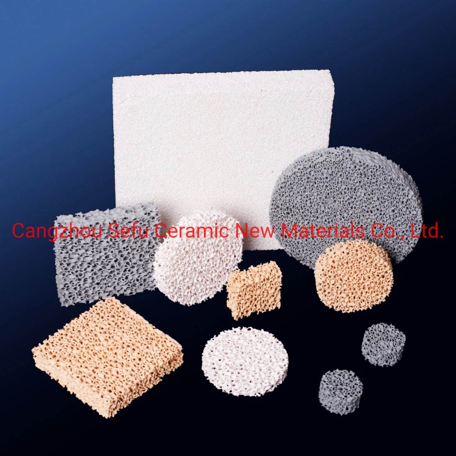 Refractory Materials Ceramic Foam Filter for Lost Wax Investment Casting Filtration