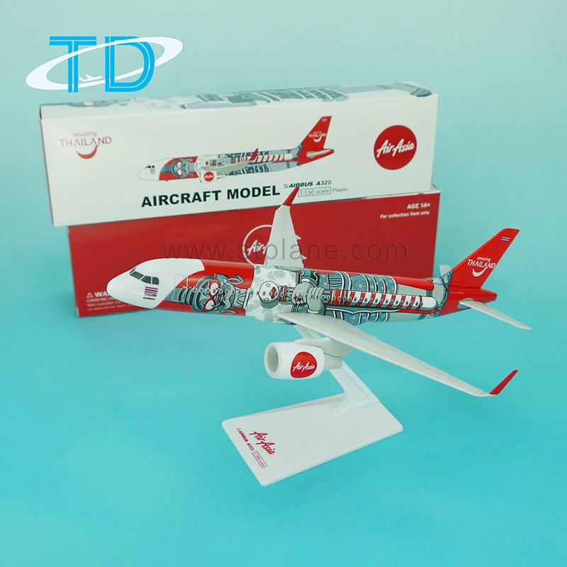 Airbus A320neo 26cm Air Asia (Thailand) Simple Innovative Plane Model