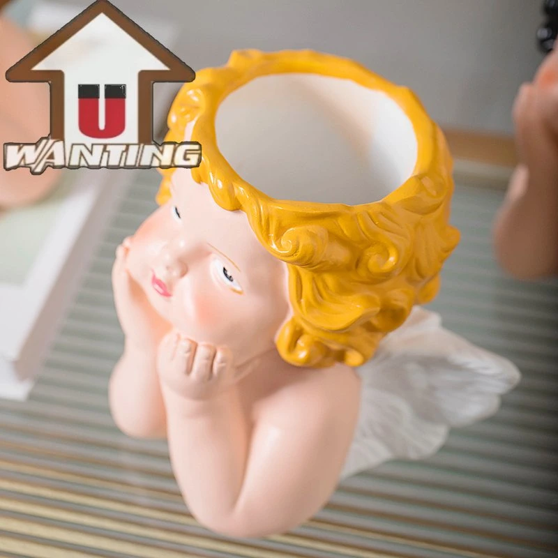 Personalized Angel Vase Portrait Flower Pot Angel Decor Table Ornament Home Decor