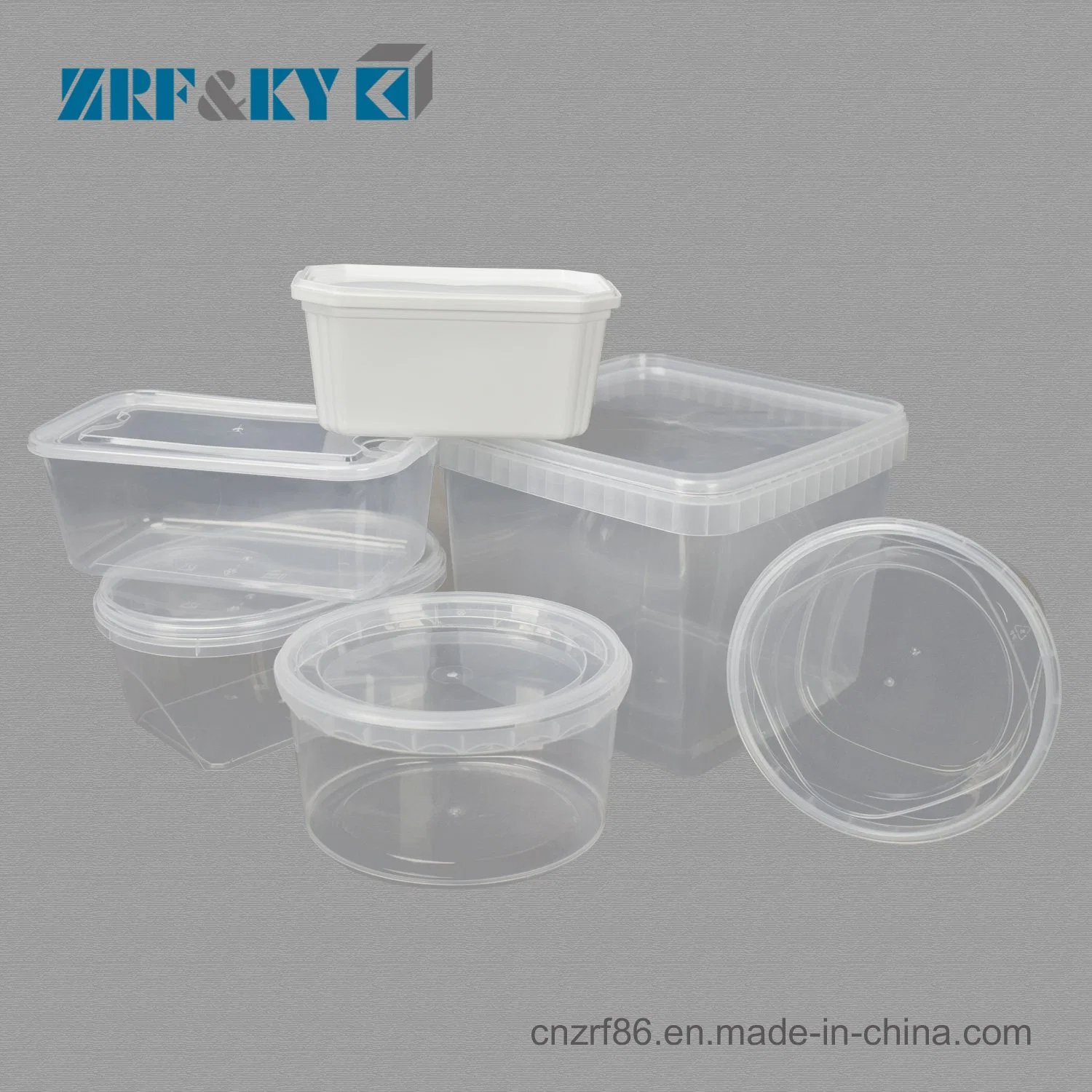 Custom Food Grade Transparent PP Plastic Container 8oz 12oz 24oz 32oz Air Tight Food Storage Packaging Box