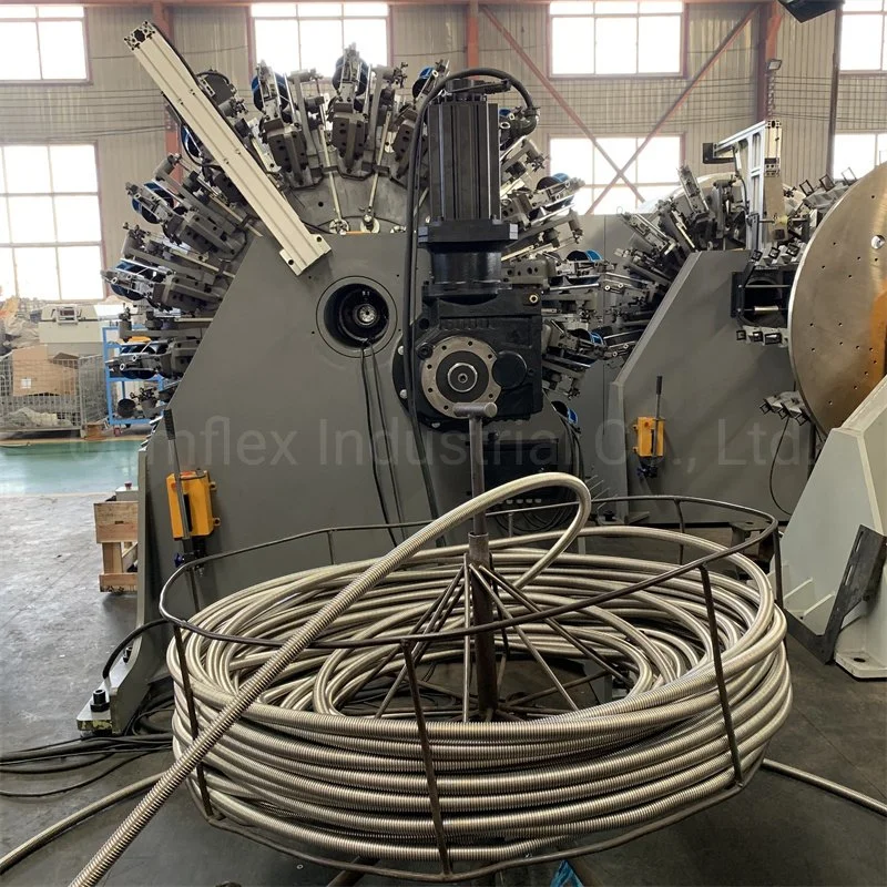 20 24 36 Spindles Double or Single Decker Rotary High Speed Steel Wire Braiding Machine for Rubber / Hydraulic / Metal Hose