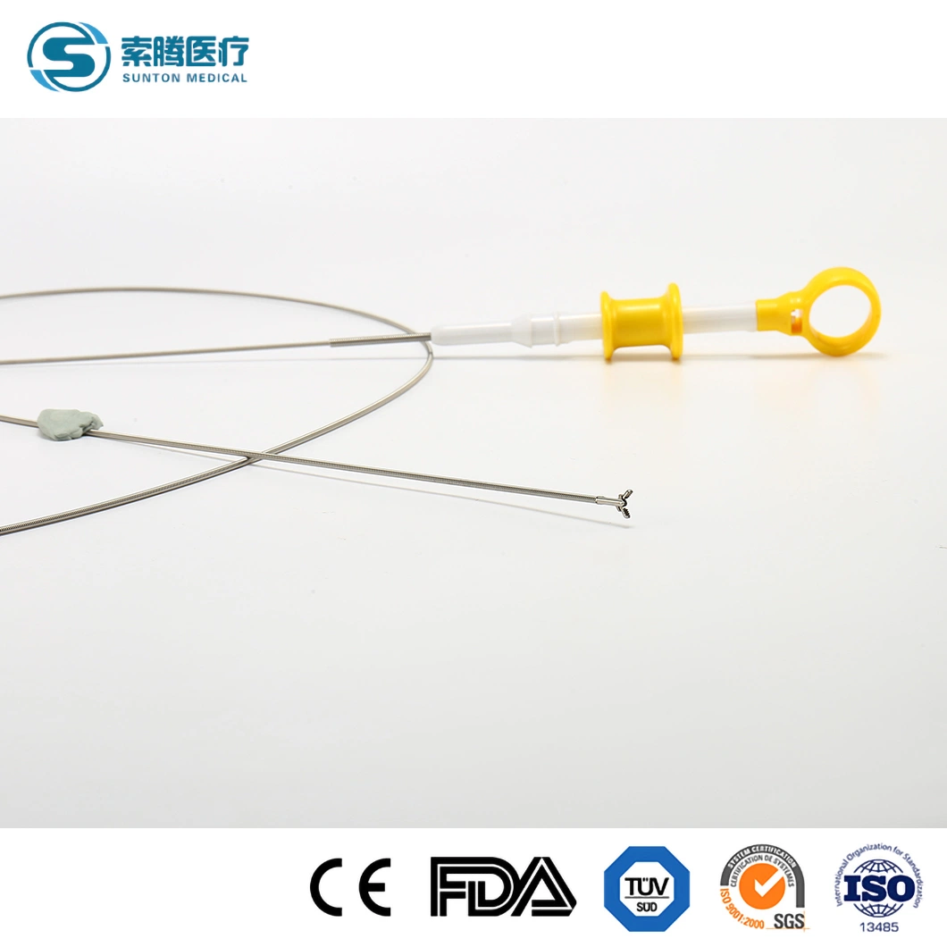 Sunton China 1600/2300mm Length Medical Biopsy Tongs Factory Reusable Biopsy Cutting Pincers Sample Available Disposable Surgical Use Endoscopic Biopsy Pliers