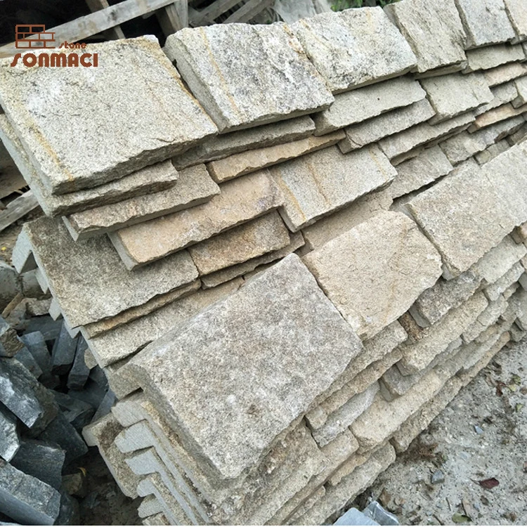 Flexible External Sesame Yellow Stone Wall Cladding