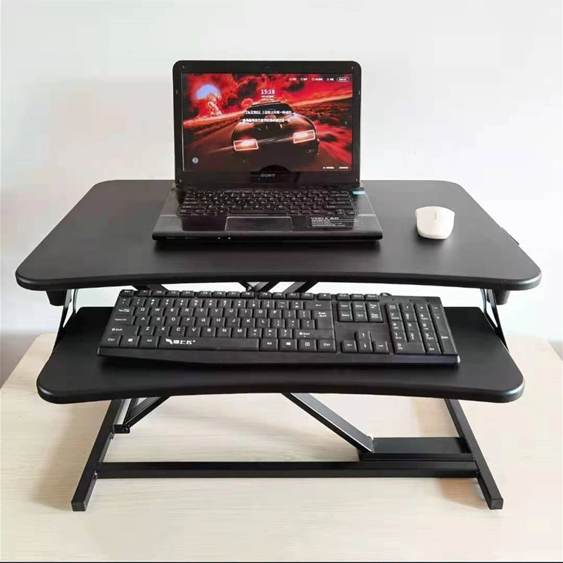 Standing Folding Liftable Adjustable Height Office Computer Desk 0474