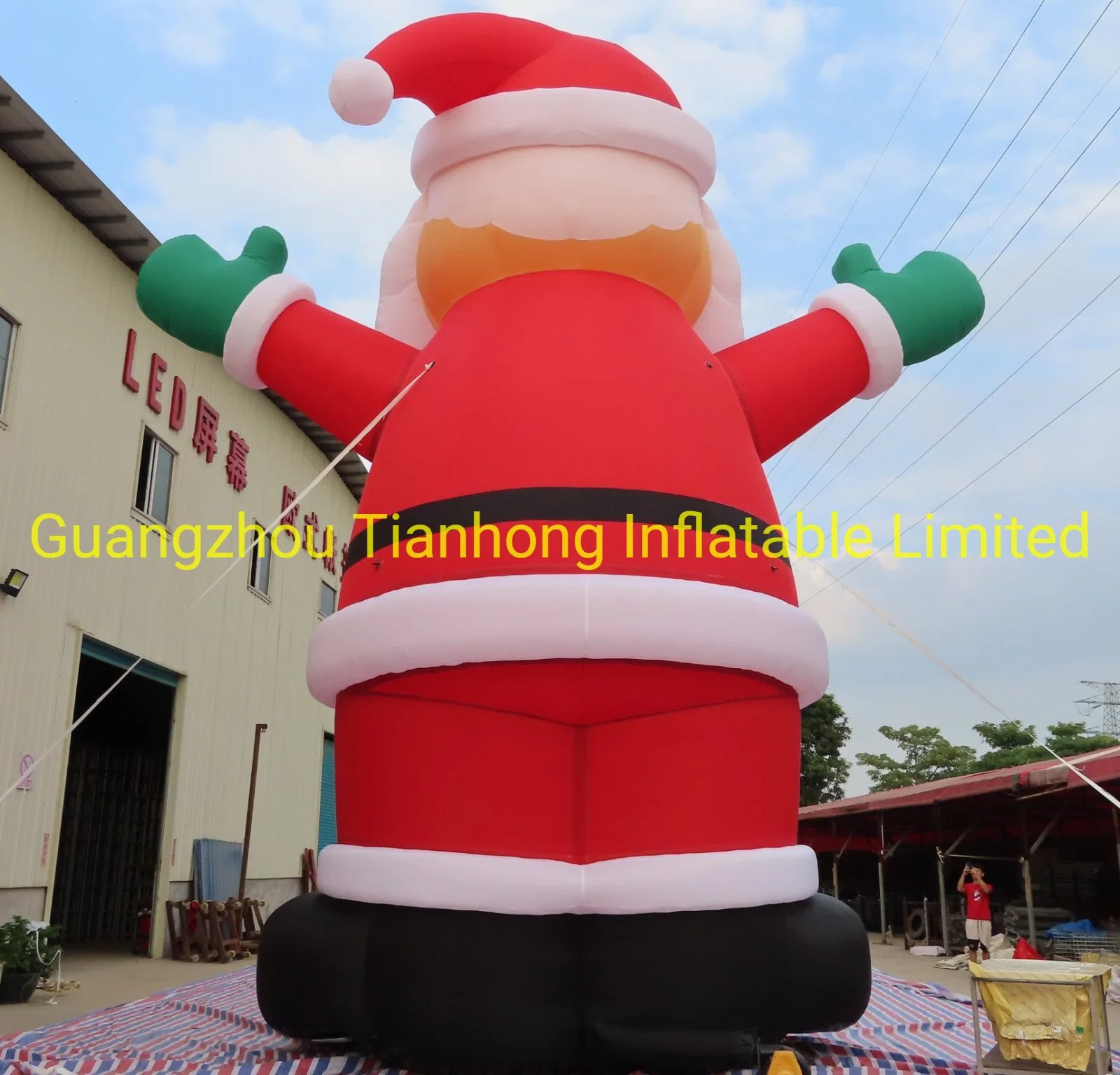 10m 33FT Tall Big Outdoor Christmas Inflatable Giant Inflatable Santa Claus