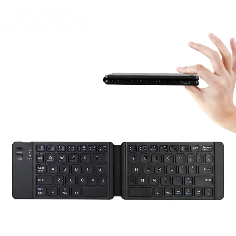 Wireless Portable Folding Bluetooth Foldable Cellphone Tablet Keyboard-Bt18