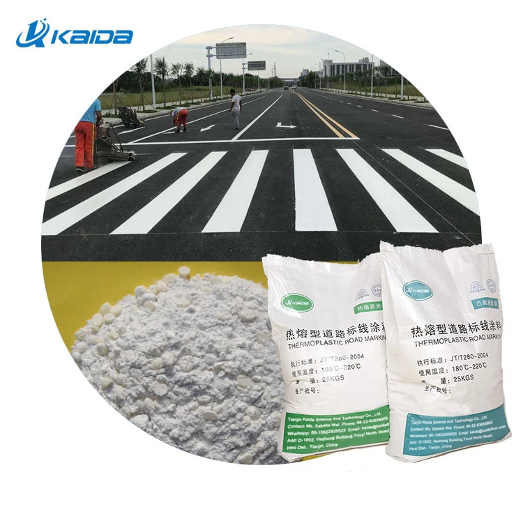 Glass Bead Wear-Resistant and Heat-Resistant White Night Reflective Hot Melt Traffic Markings and Road Markings Luminescent Paint