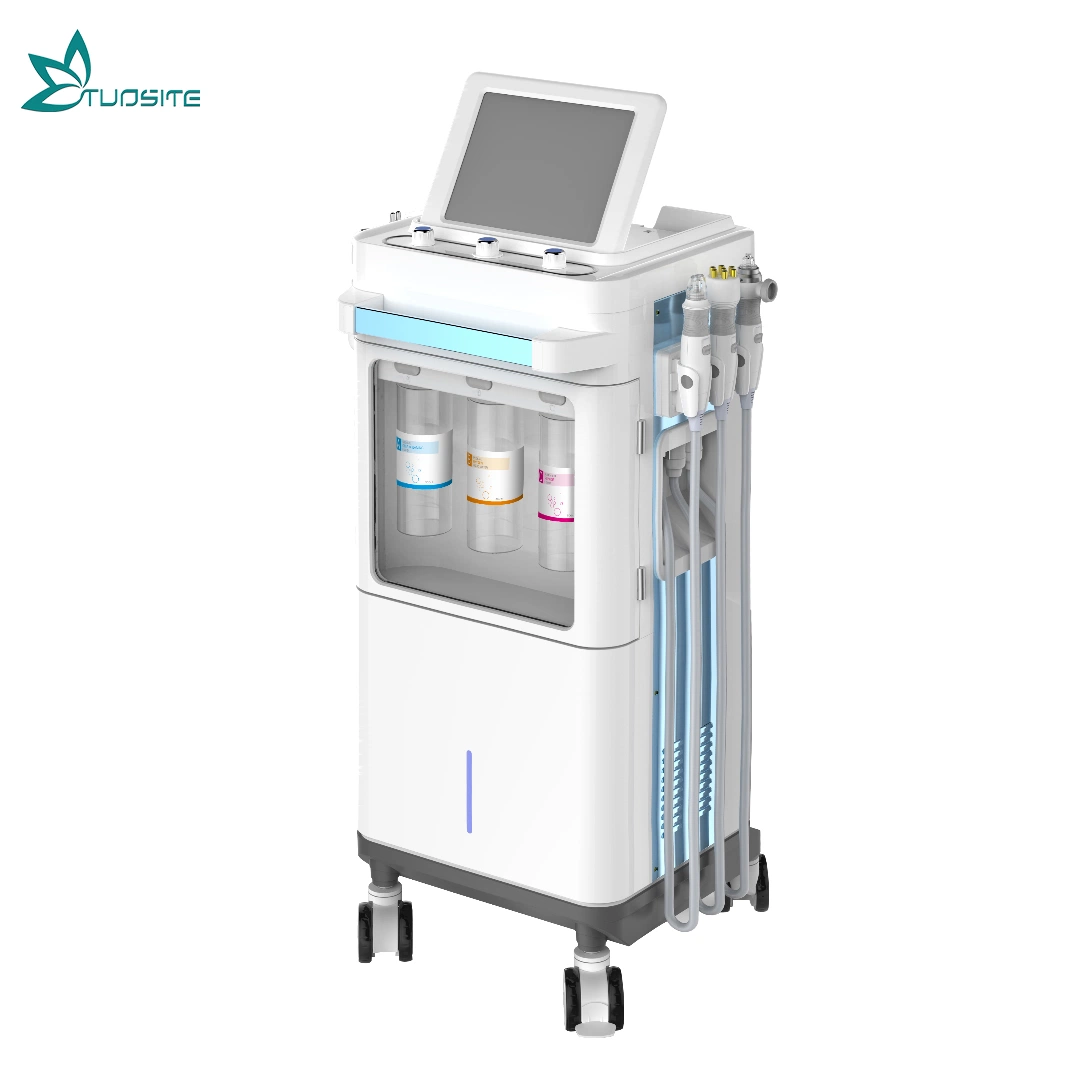 6 في 1 Skin Cleaning Analysis Hydra Machine Nv-Wx4 Black (6 في 1 تحليل تنظيف البشرة) نظام تفريغ رفع الرأس من الوجه