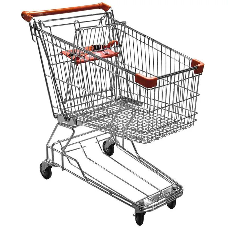 Electric Shopping Cart Trolley Folding Shopping Cart Four-Wheel Shopping Cart