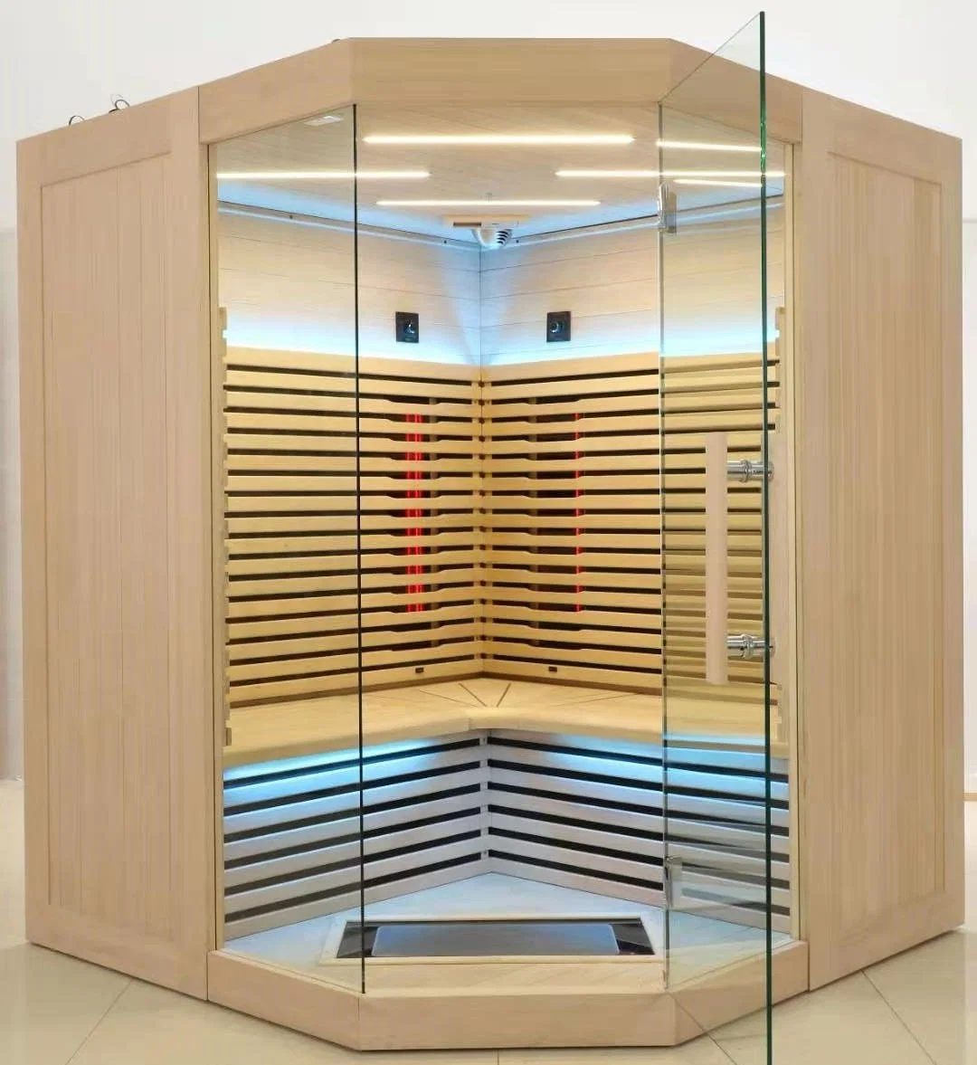 Fábrica Venta directa Sala de Sauna de infrarrojos Interior Baja EMF 4-5 Personas