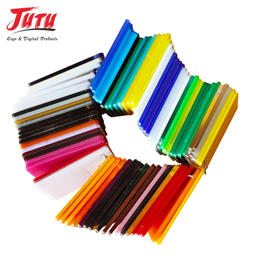 Jutu Easy to Process Smooth Surface Plexiglass Clear Colored Plastic Acrylic Sheet