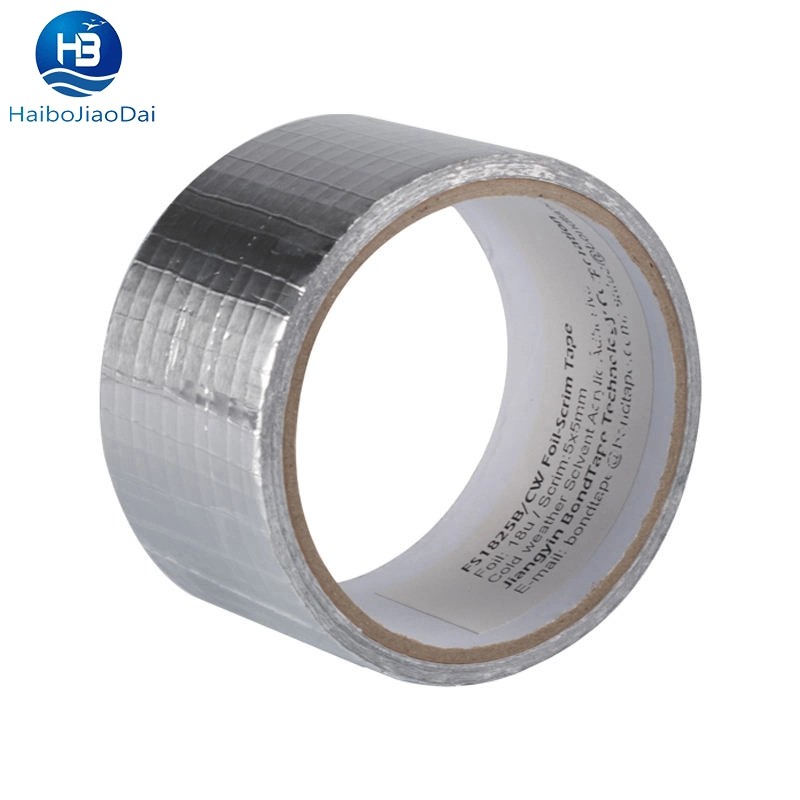 El papel de aluminio Cinta de tela de fibra de vidrio Moisture-Proof anticorrosivo, resistente a altas temperaturas, la Tela de fibra de vidrio ignífugo