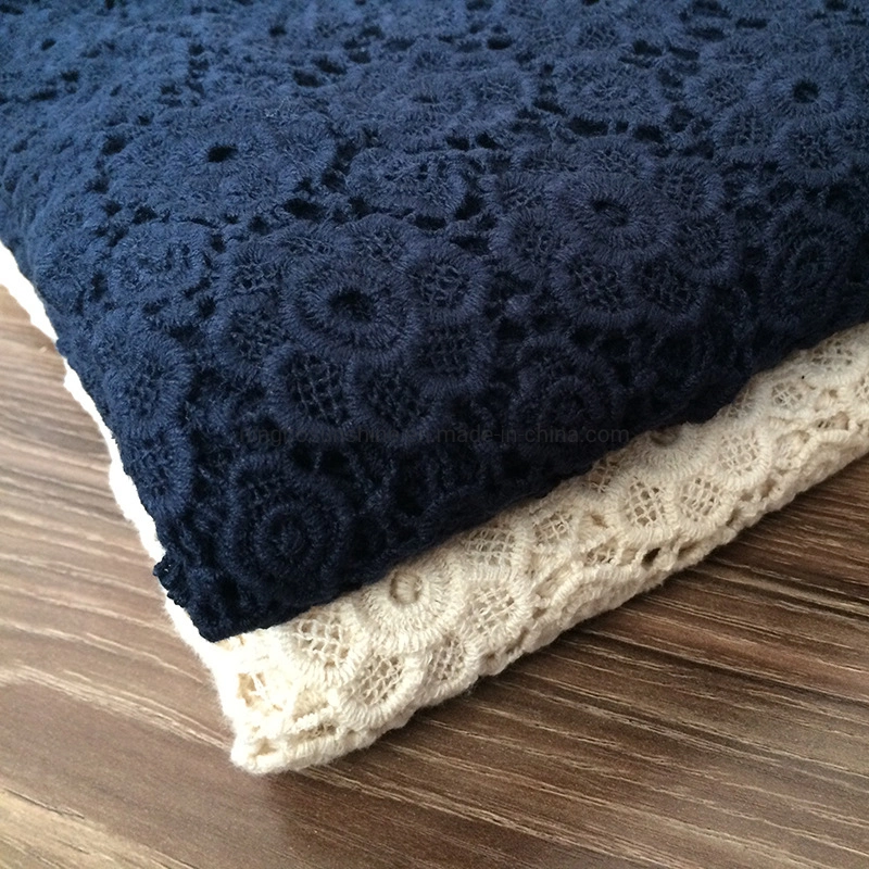 Hot Sale New Designs Cotton Fabric Wedding Dress Lace Embroidery Embroidered Garment Fabric