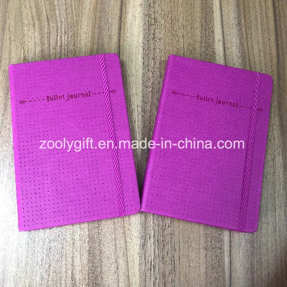 Embossed Logo A5 PU Leather Journal Planner Notebook