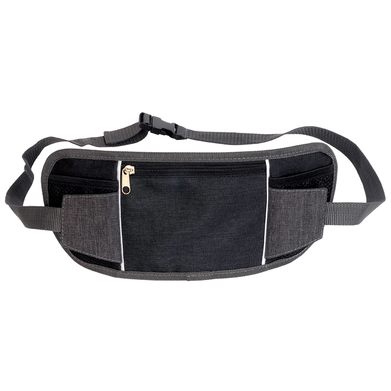 OEM Customized Fashion Design Adjustable Running Belt Leisure Polyester Promotion Gift Sport Gym Waist Bag