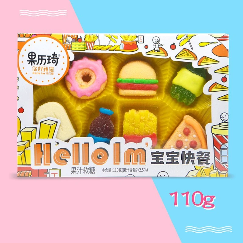 Colored Paper Box Packaging Fruit-Flavored Delicious Candies