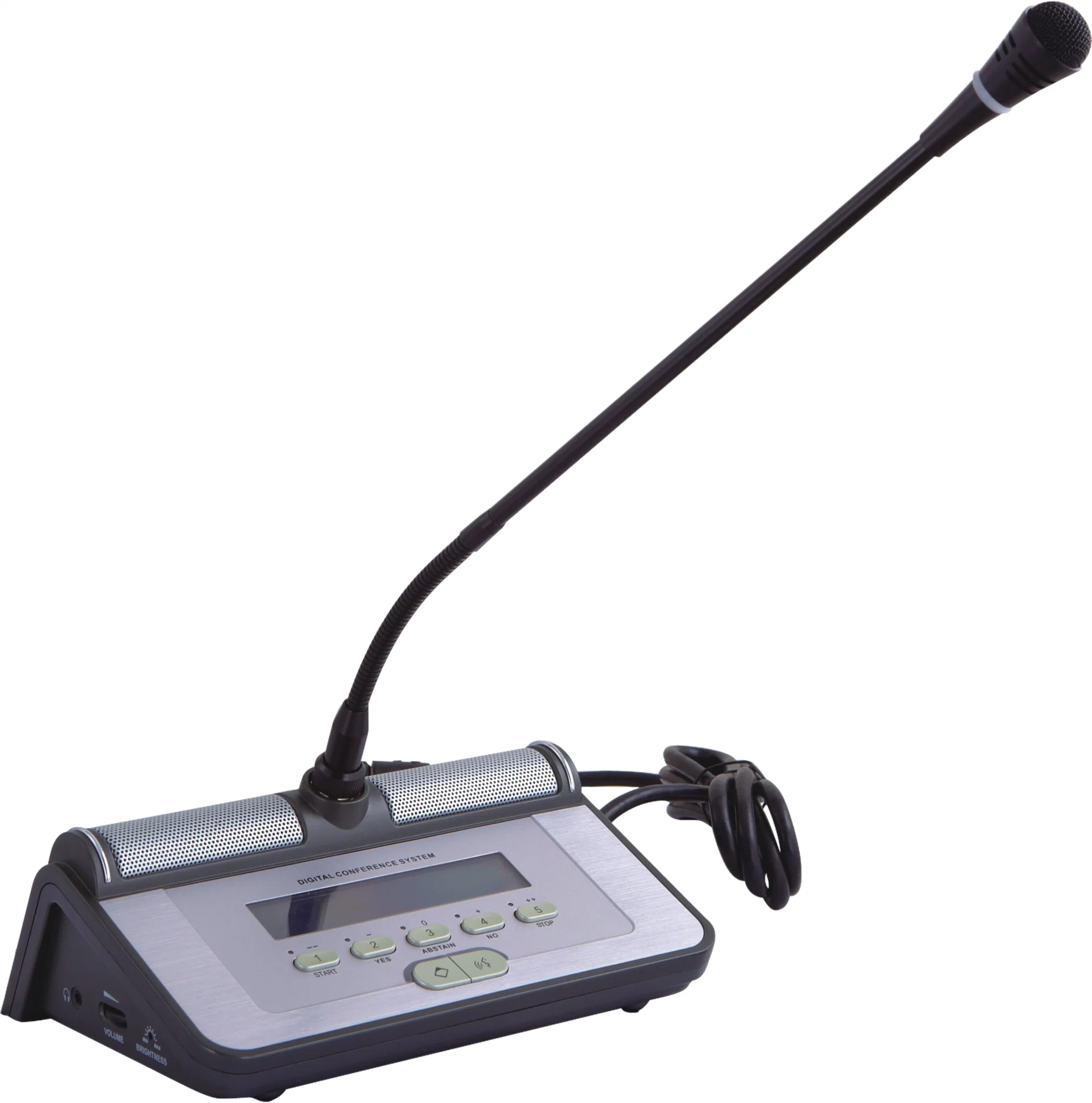 Meeting Room Tabletop Discussion & Voting Meeting Microphone Unit with VFD Nameplate