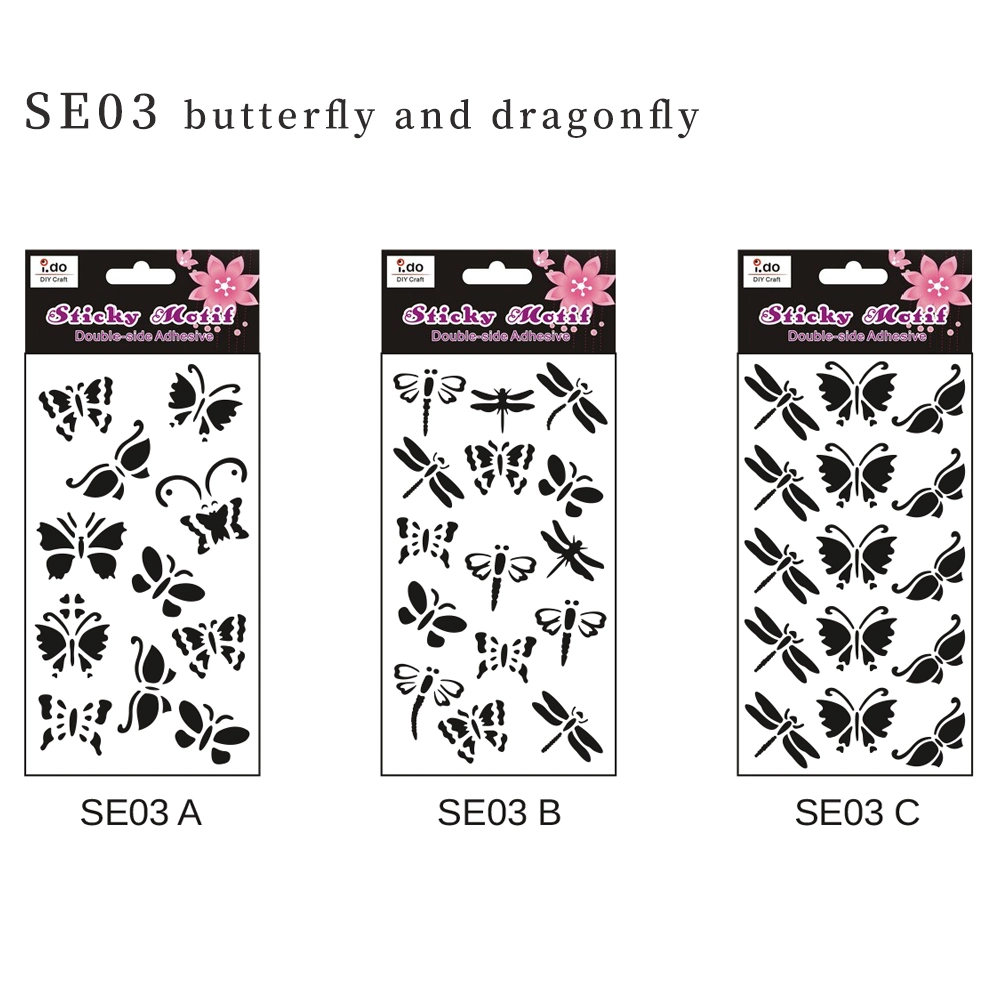 Card Making Double Sided Adhesive Butterfly Personal DIY Sticker (SE03)