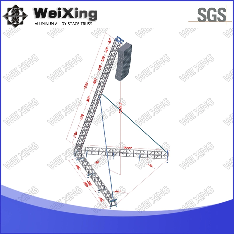 5X5X10m, Aluminium Concert Line Array Lautsprecher Beleuchtung Lift Stage Dach Truss für Struktur und hängende Schicht Truss