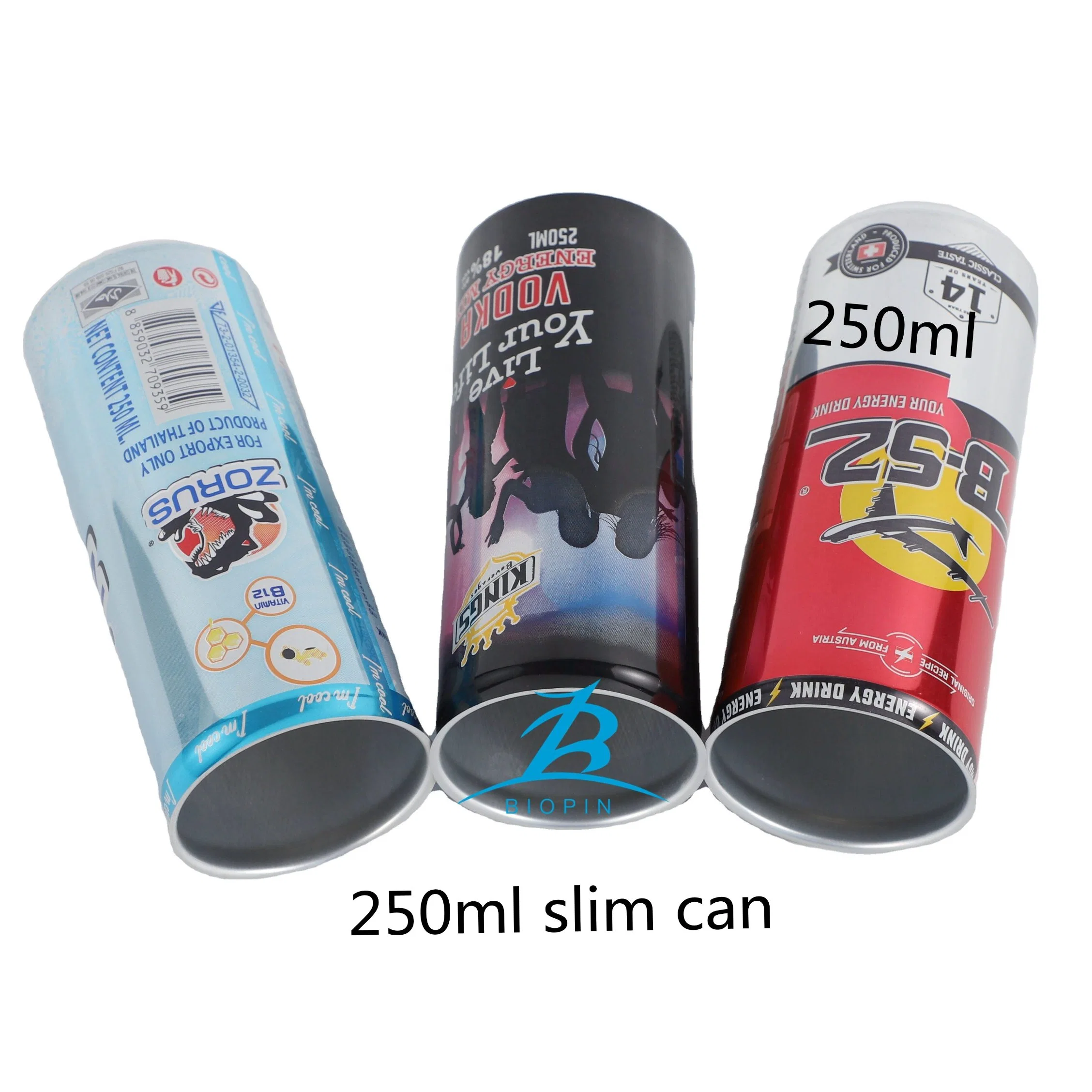 8.5oz 250ml Slim Aluminum Can for Beverage Packaging