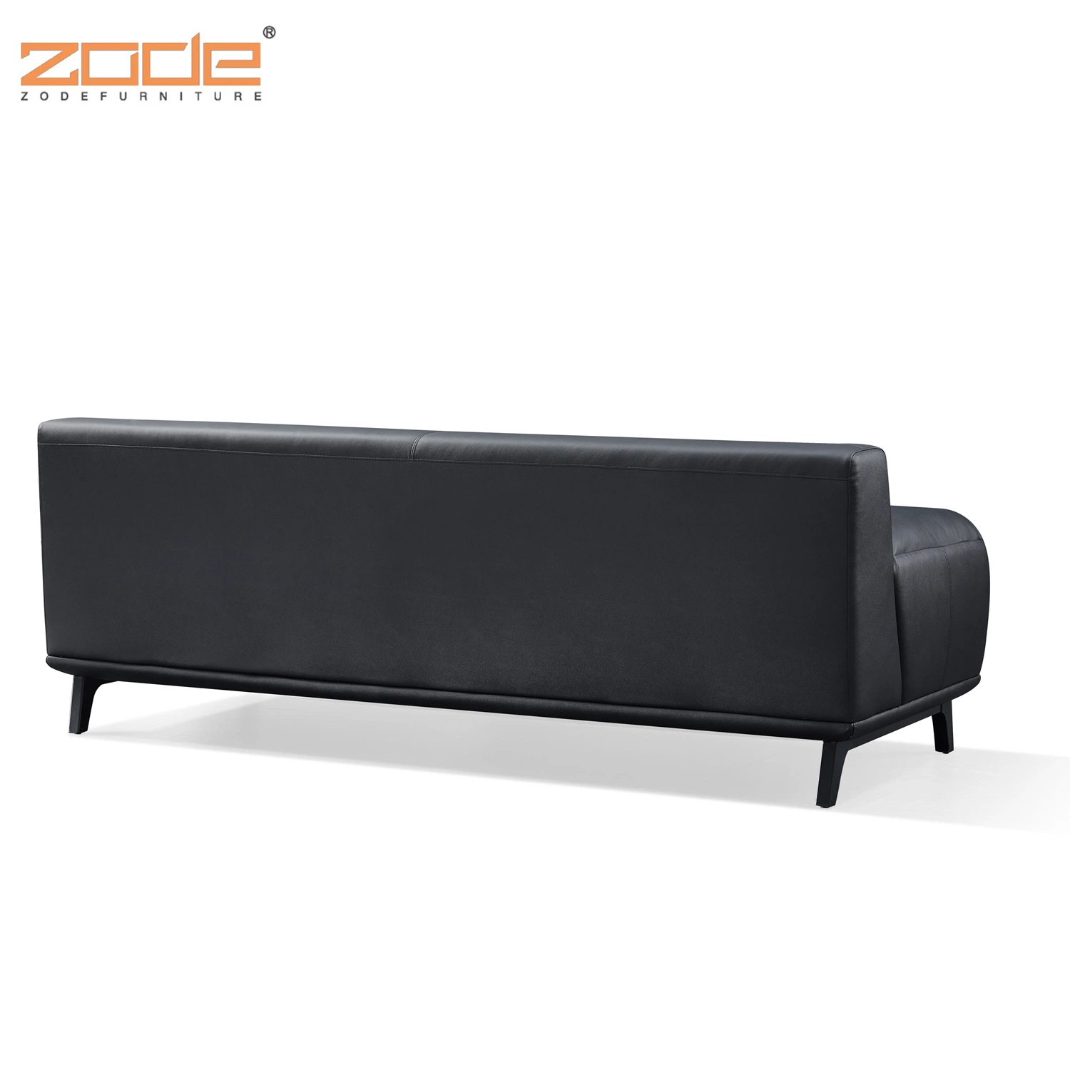 Casa moderna / Sala de estar / mobiliário de escritório 3 Seat Black Sofa Fabric Leisure Sofá de cama em pele de Cingapura