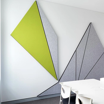 Decorative Sound Absorption Felt Composited Pet Fiber Panel Polyester Wall Sound Panel