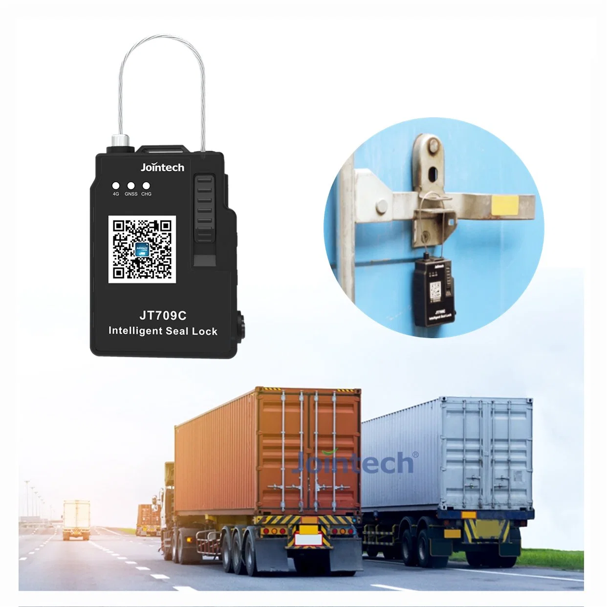 Jointech Jt709c Small BLE GPS Container Security Remote Tracking Seal Padlock Device