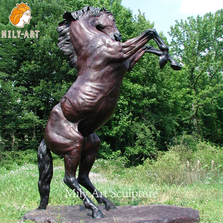 Escultura de caballo de Metal Grande Escultura de caballo de fundición de bronce