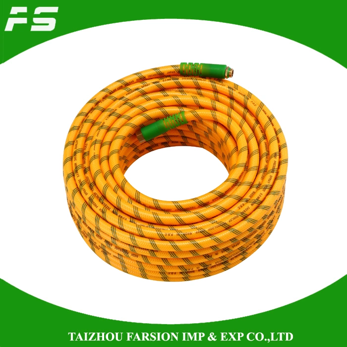5/16 Inch 8.5mm Knitted High Pressure Agriculture Irrigation Power Chemical Resistance PVC Spray Hose with Brass Connector