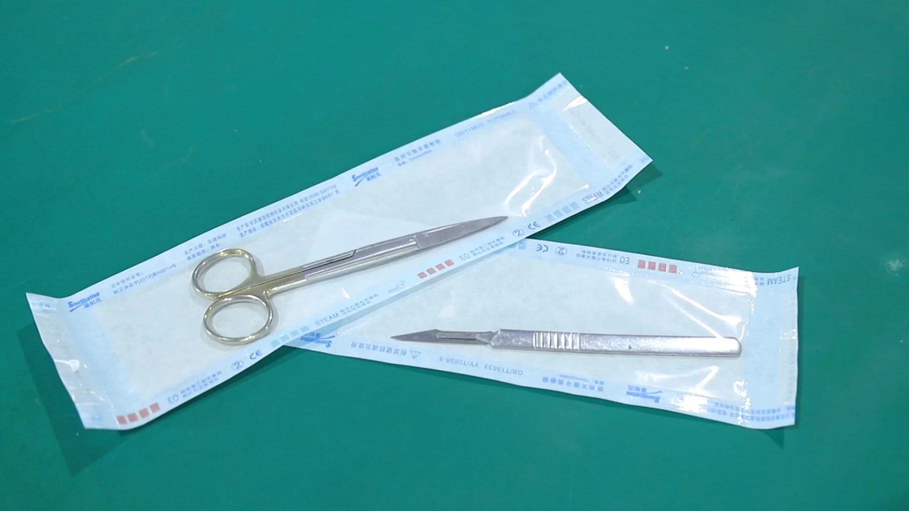 Clínicas dentales Tijeras Pinzas Terminal Sterilization sellador médico