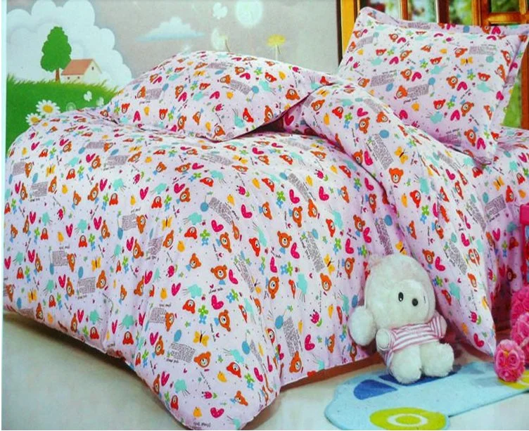 Printing Bedding Sheet Fabric Good Quality Sweet Style