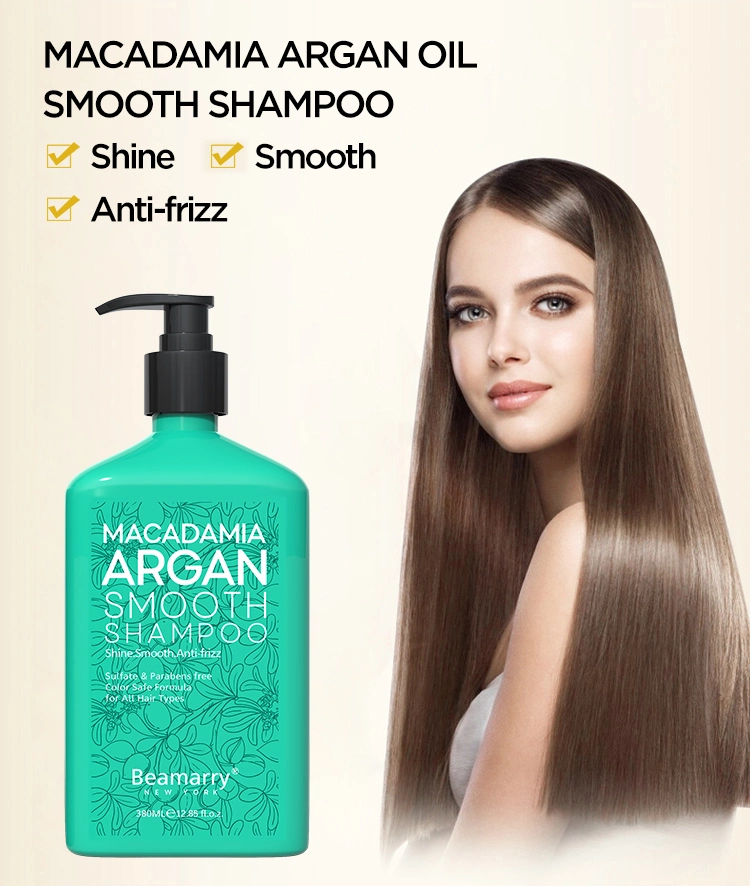 Beamarry Cosméticos rótulo privado ODM OEM melhores cuidados com o Cabelo cabelo produtos de beleza Macadamia óleo argan Shampoo suave para todos os tipos de cabelo