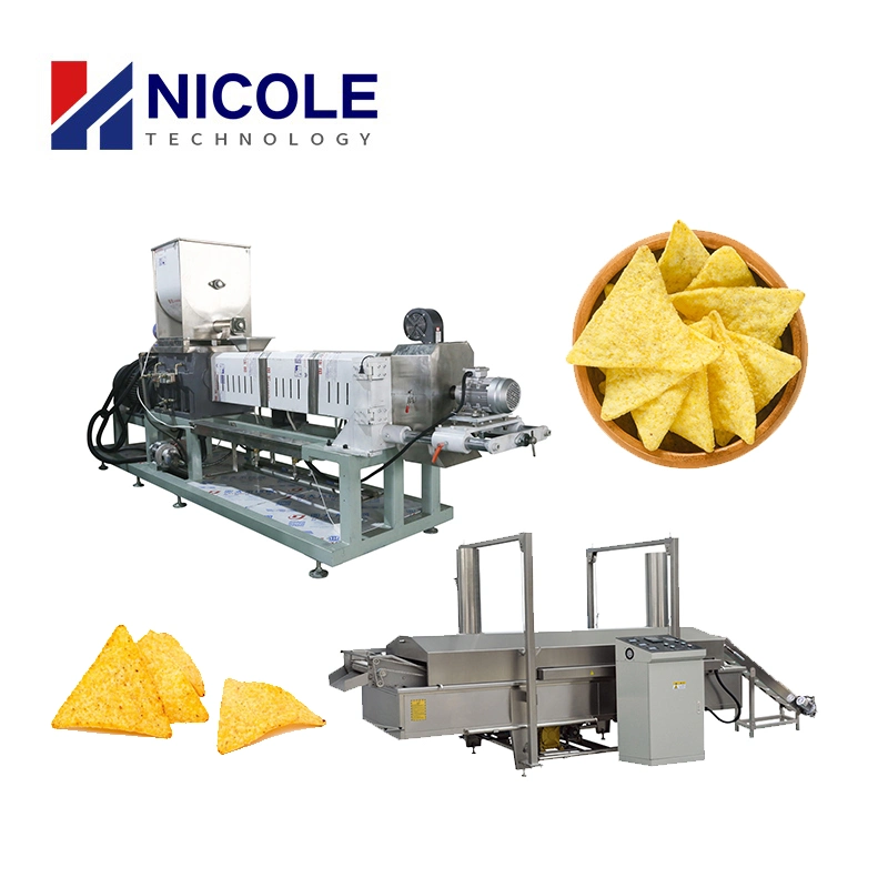 Big Capacity Oil Removed Corn Chips Machines Fried Bugles Production Line Equipment