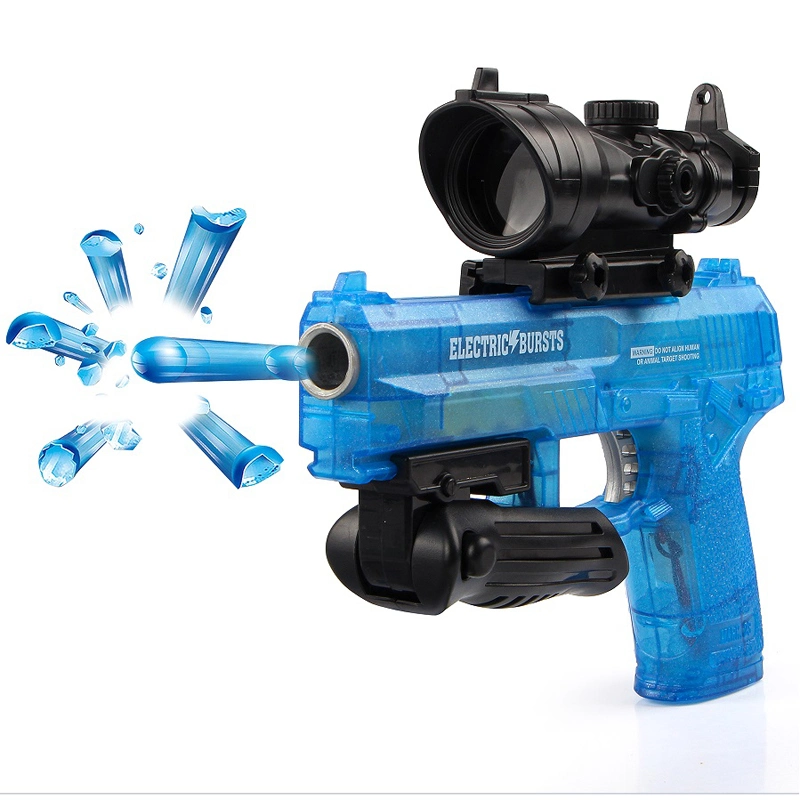 Mk23 Plastic Water Gel Blaster Gun DIY Summer Outdoor Toy 7-8mm Bullet Pistol Electric-Driven Water Bullet Gun Shooting Toy DIY Assemble Gun Model Water Guns