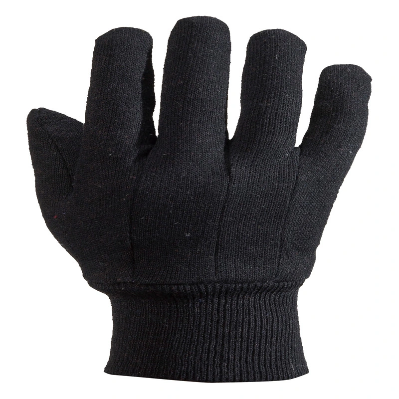 Nouveau arrivée protection du travail en maille de coton résistant bleu foncé Gants de travail