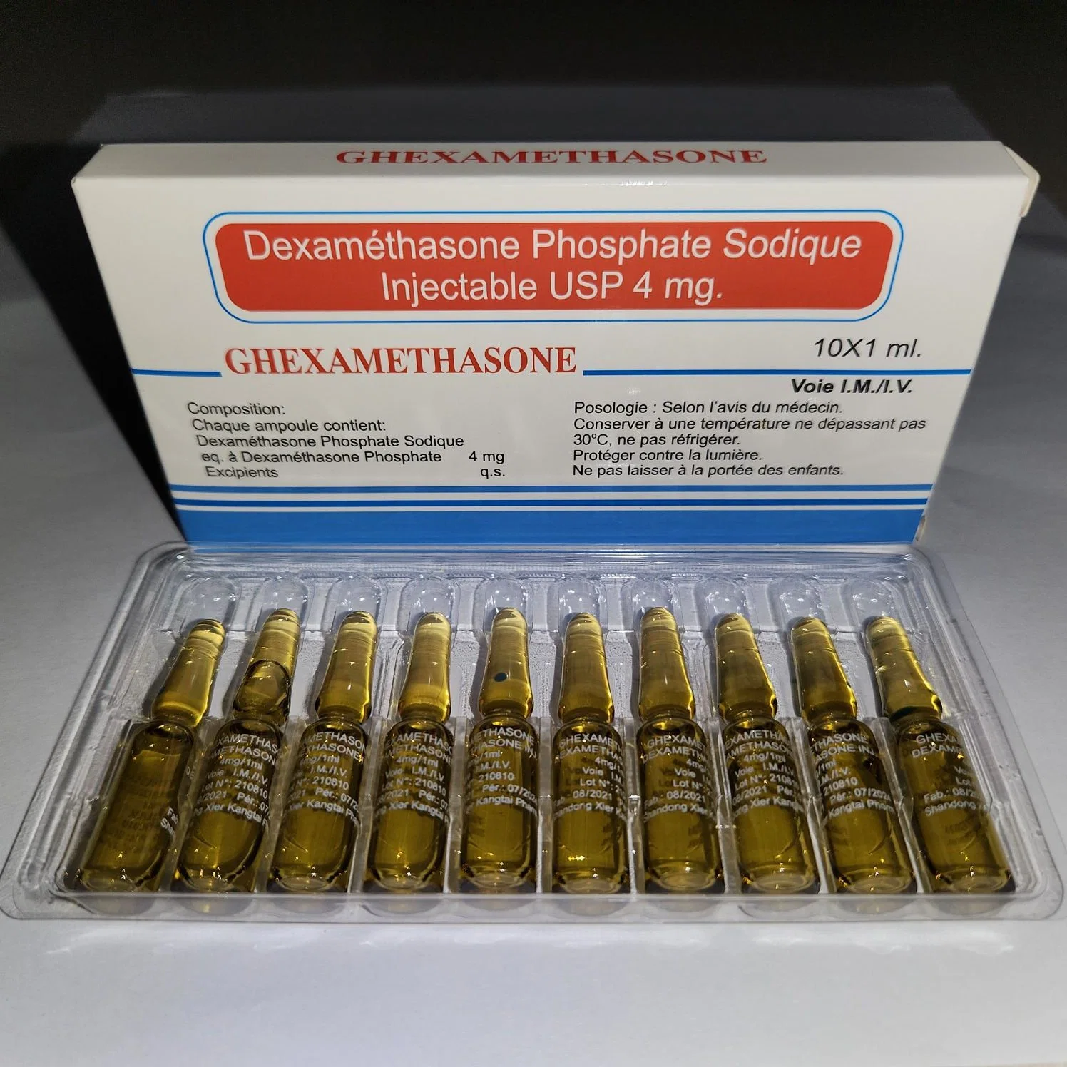 Dexametason Sodio Fosfato inyectable 4mg/1ml