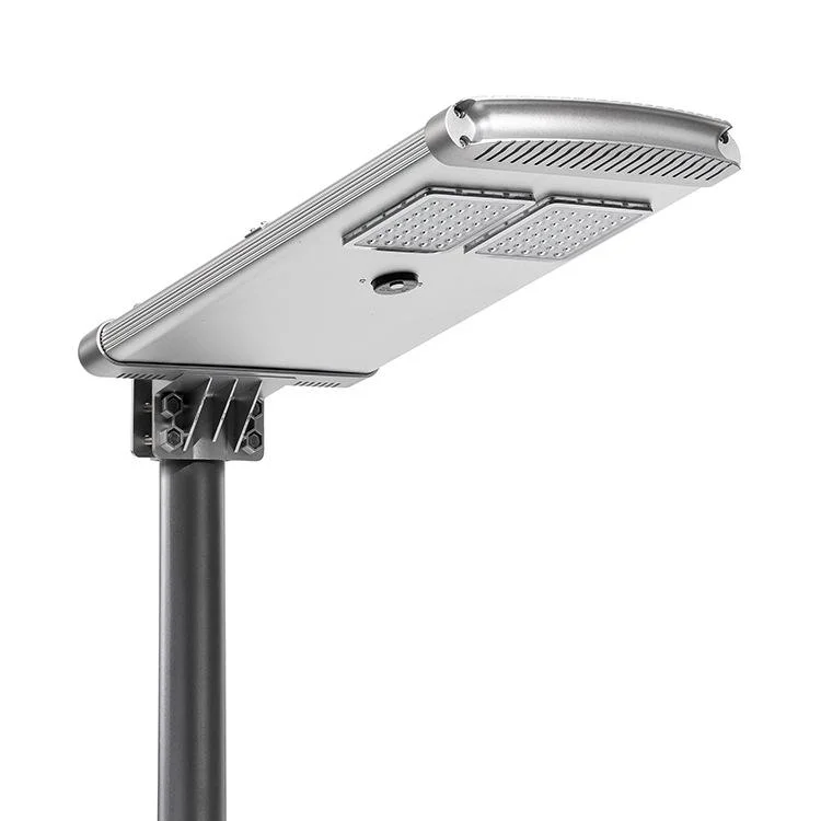 Mais de 24 anos todos de Fábrica em um8m 60W OEM Rua LED Solar Luz de Estrada de jardim com Sensor de movimento de microondas integrado a indução com câmara CCTV