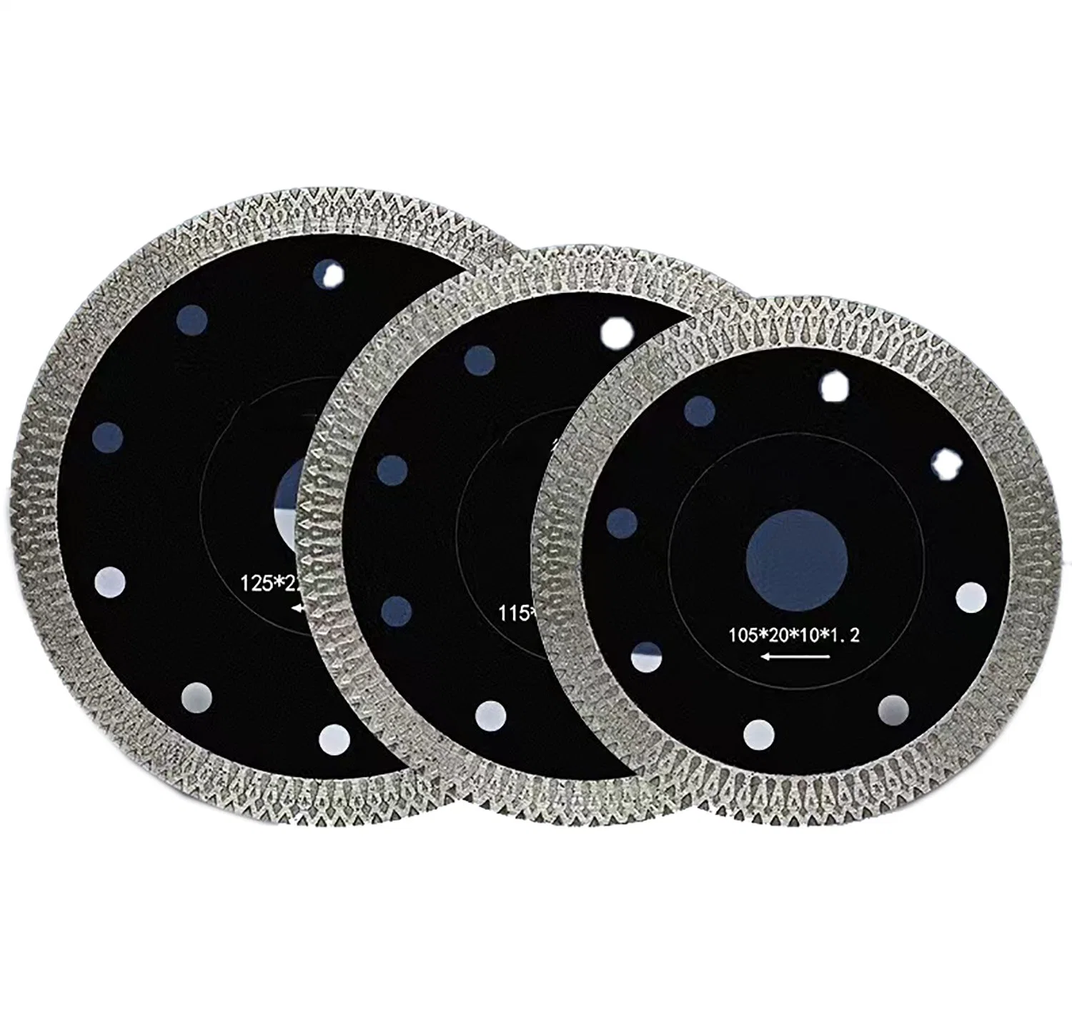 7" 180mm Strong Granite Cutting Diamond Saw Blade, Grantei Diamond Blade, Granite Cutting Disc with Silent Hole.