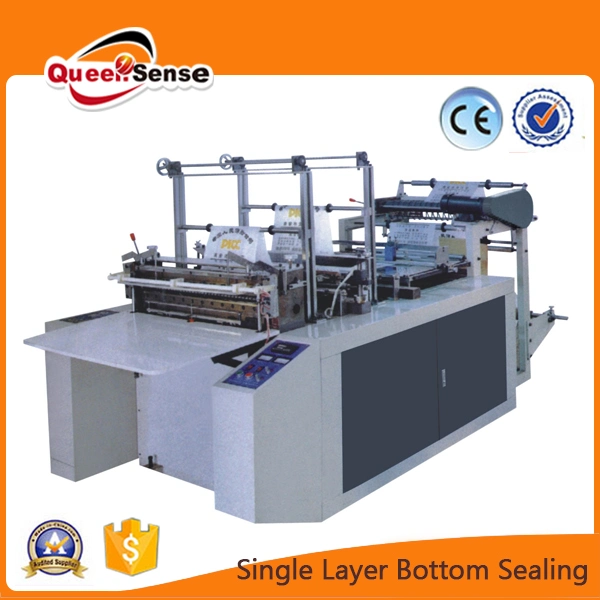 One Layer Bottom Seal Shopping Bag Making Machine with Cold Cutting