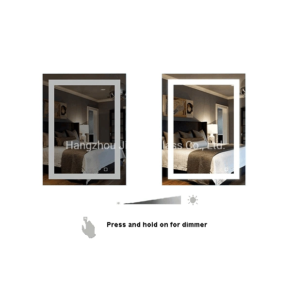 Decorative Home Hotel Defogger LED Lighted Bathroom Mirror