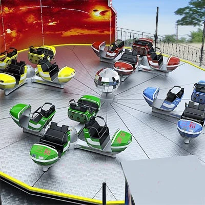 Emocionantes atracciones Rotating Rides populares Thunderbolt Turntable Rides